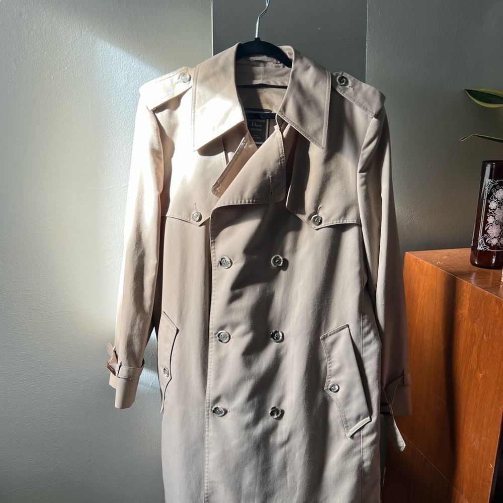 Vintage Christian Dior Mens Trench (fits oversized)
